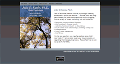 Desktop Screenshot of juliekuninphd.com